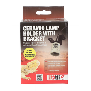 ProRep Ceramic Lamp Holder with Bracket
