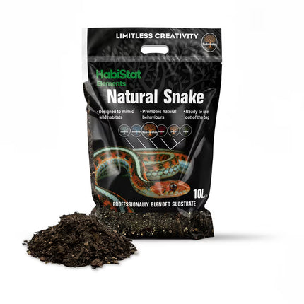 Habistat Elements Natural Snake Substrate 10ltr